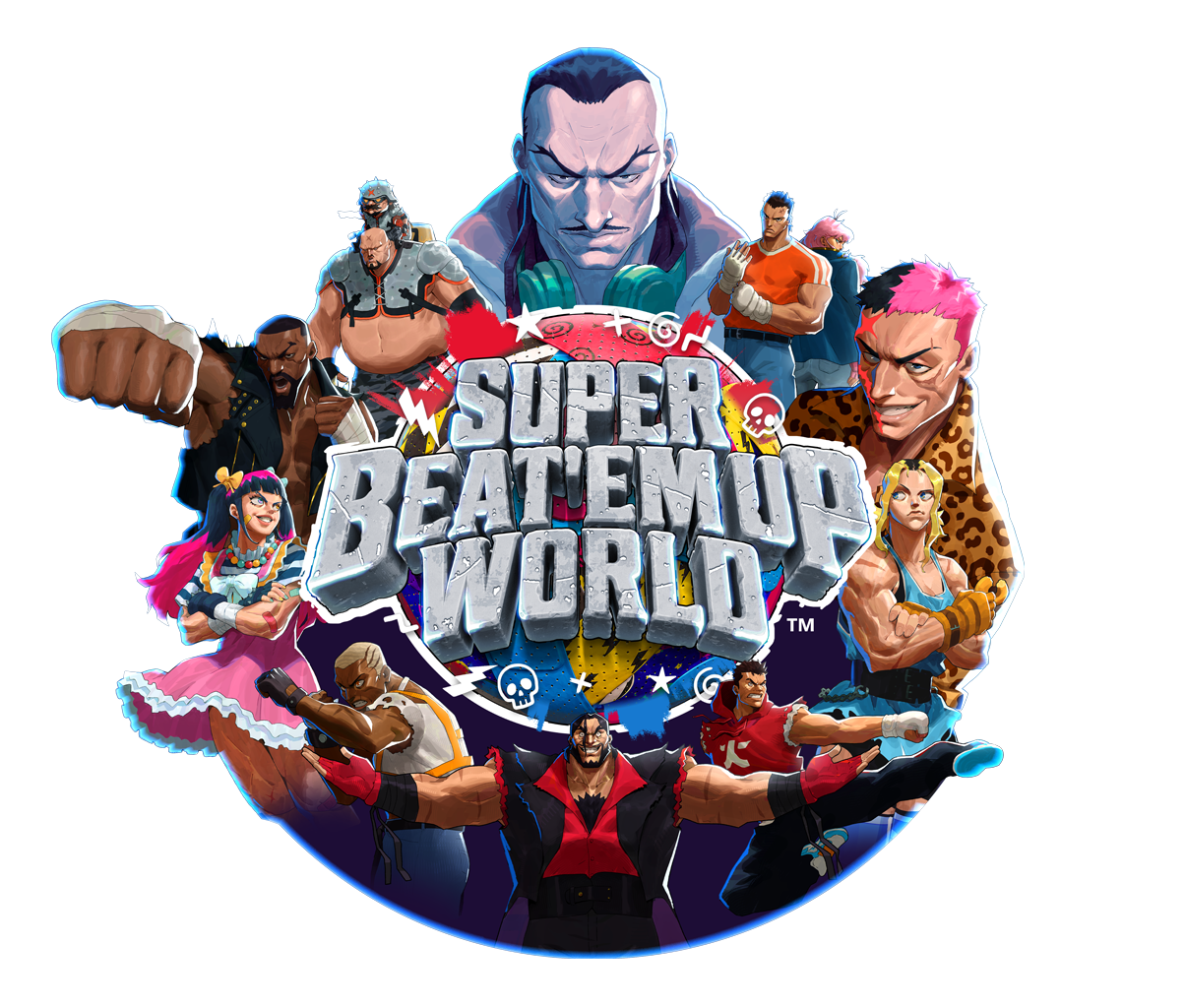 Super Beat 'Em Up World official game logo